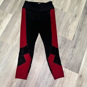 Black and Red Leggings